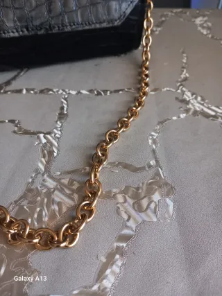 Borsa elegante effetto coccodrillo