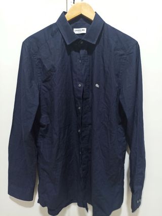 Camisa Lacoste Hombre Azul