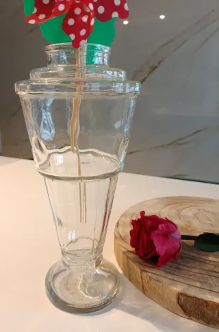 Jarrón Vintage Cristal Años 60