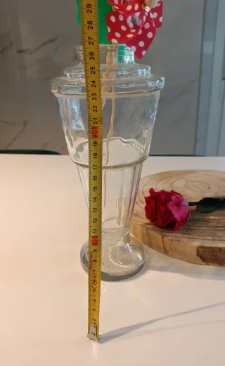 Jarrón Vintage Cristal Años 60