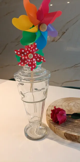 Jarrón Vintage Cristal Años 60