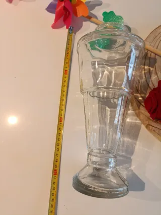 Jarrón Vintage Cristal Años 60