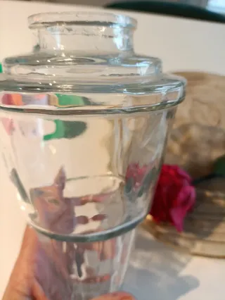 Jarrón Vintage Cristal Años 60