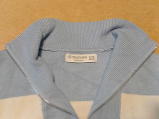 Jersey Stradivarius rayas cuello cremallera
