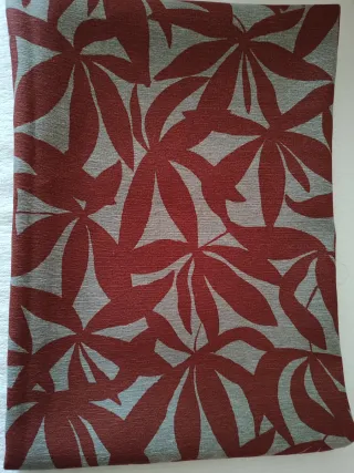 Tela retal diseño hojas