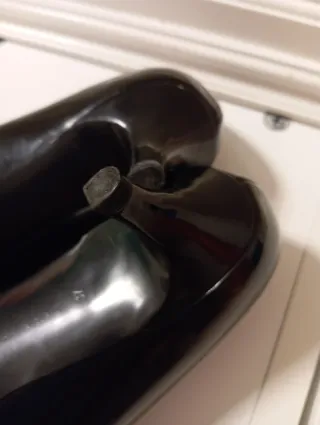 Tacones Zara charol negros talla 37