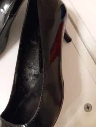 Tacones Zara charol negros talla 37