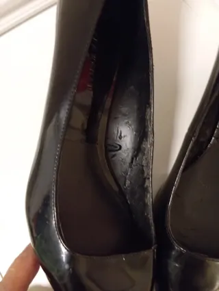 Tacones Zara charol negros talla 37