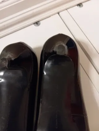 Tacones Zara charol negros talla 37