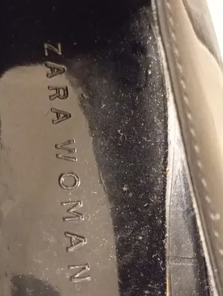 Tacones Zara charol negros talla 37