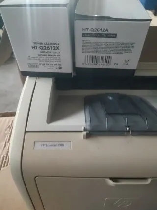 Impresora láser HP 1018 USB regalo 2 tóners