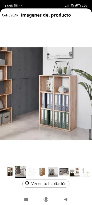 Estantería Salón RICOO Roble Marrón nuevo