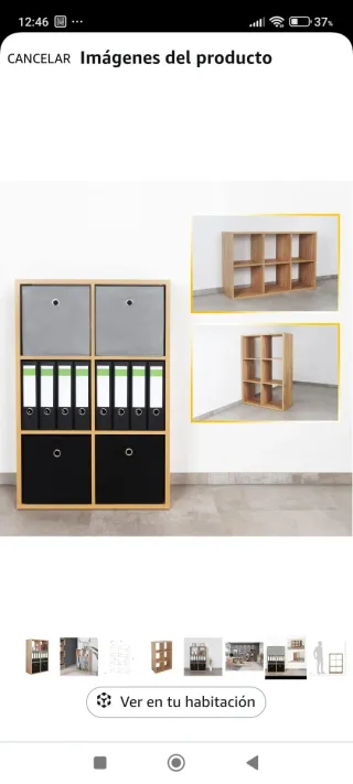 Estantería Salón RICOO Roble Marrón nuevo