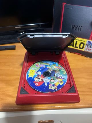 Nintendo Wii Mini Rossa con Scatola Originale + Giochi