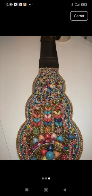 Cinturón elástico con abalorios