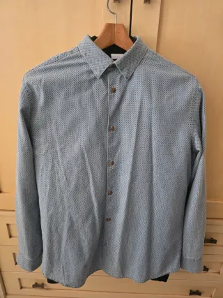 Camisa Only & Sons azul estampada