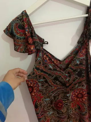 Vestido estampado mujer