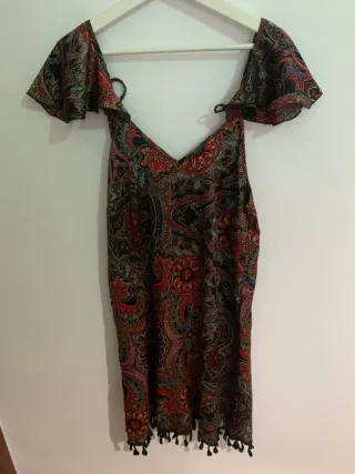 Vestido estampado mujer