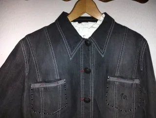 Blazer jean gris oscuro