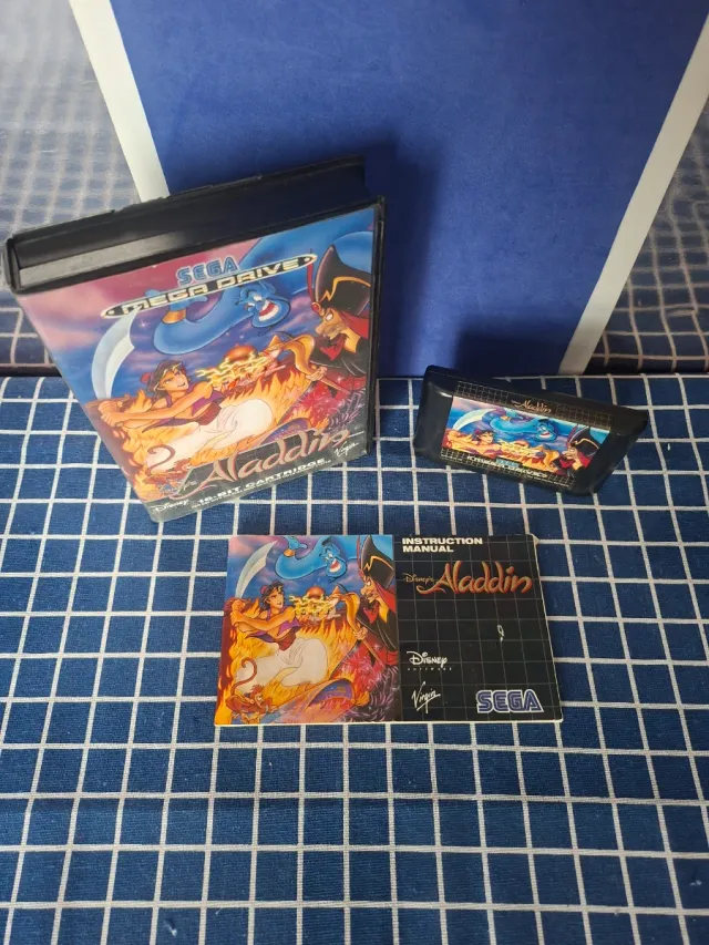 MEGADRIVE ORIGINAL ALADDIN COMPLETO