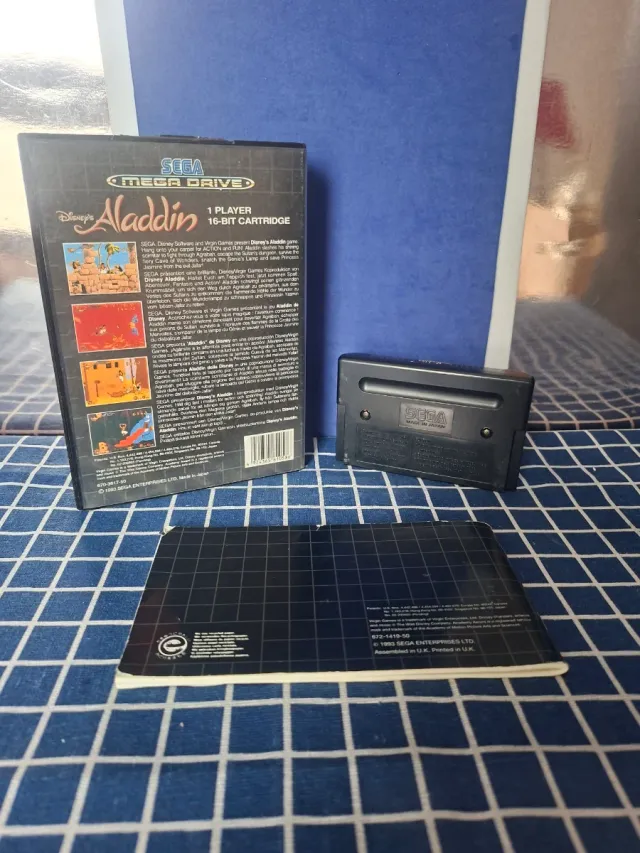 MEGADRIVE ORIGINAL ALADDIN COMPLETO
