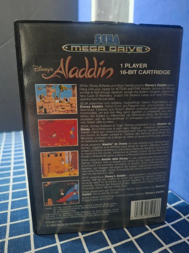 MEGADRIVE ORIGINAL ALADDIN COMPLETO