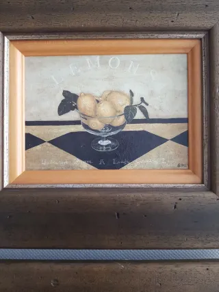 Coppia di quadri dipinti su legno