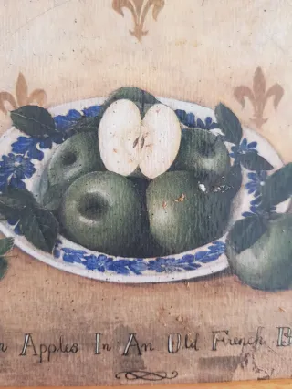 Coppia di quadri dipinti su legno