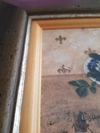 Coppia di quadri dipinti su legno