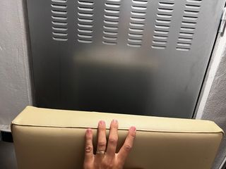 Cojín asiento piel sintética beige