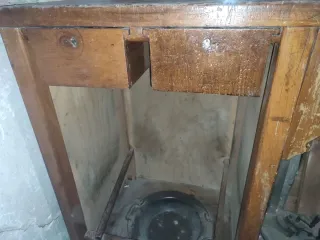 Mostrador de madera antiguo