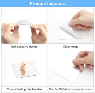 Espejos Mini Decorativos DIY Autoadhesivos