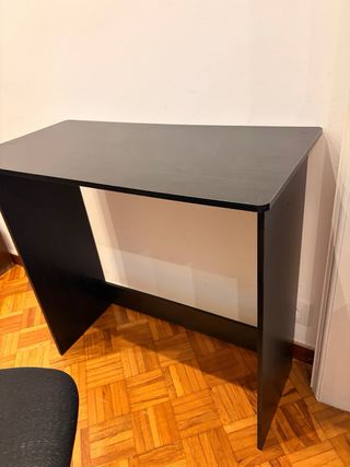 Mesa y Silla Negra para Oficina/Estudio
