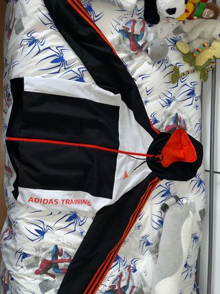 Chaqueta Adidas Training Negra Blanca Naranja