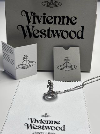 Colgante Vivienne Westwood Saturno Orb Plateado