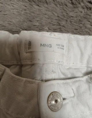 Pantalón culotte blanco Mango Talla 12 años