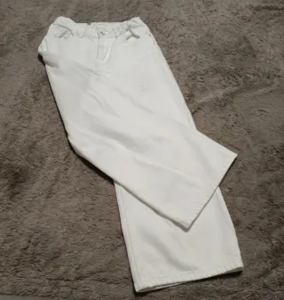 Pantalón culotte blanco Mango Talla 12 años