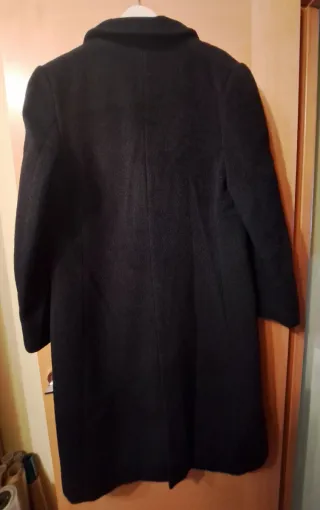 Abrigo largo mujer negro