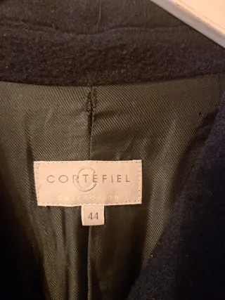 Abrigo largo mujer negro