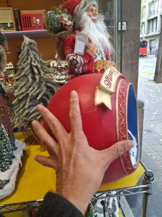 Bola Navidad Luces Sonido Movimiento