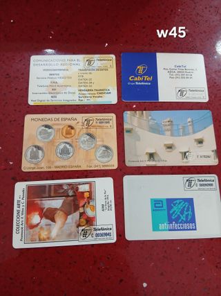 6 Carte Telefoniche Spagna