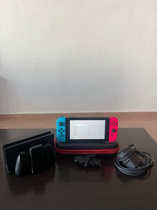¡CON CAJA! Nintendo Switch Completa Azul/Rosa