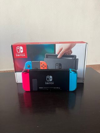 ¡CON CAJA! Nintendo Switch Completa Azul/Rosa