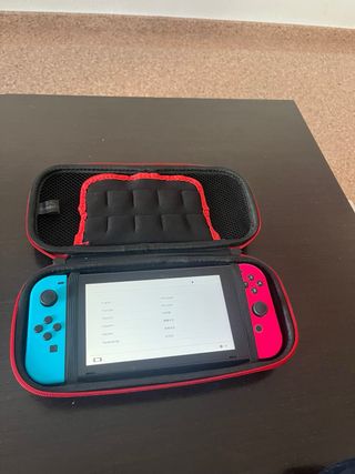 ¡CON CAJA! Nintendo Switch Completa Azul/Rosa