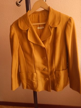 Chaqueta vintage Charito mostaza T46-48