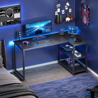 Escritorio Gaming Coleshome Esquinero Negro