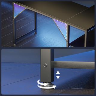 Escritorio Gaming Coleshome Esquinero Negro