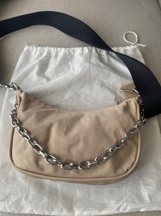 Bolso Bimba y Lola Beige Cadena y Correa