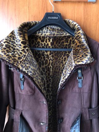 Chaquetón marrón señora talla 44