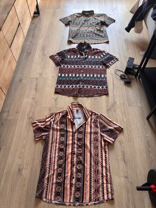 3 Camisas Estilo Hawaiano